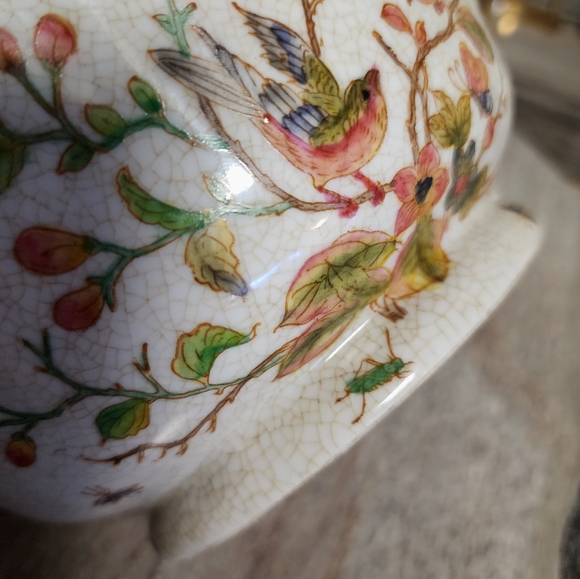 Vintage Hua Ping Tang Zhi Hand Painted Porcelain Bowl Signed and Numbered - Picture 2 of 11